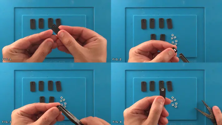 Mounting Square Nuts to Mounting Brackets
