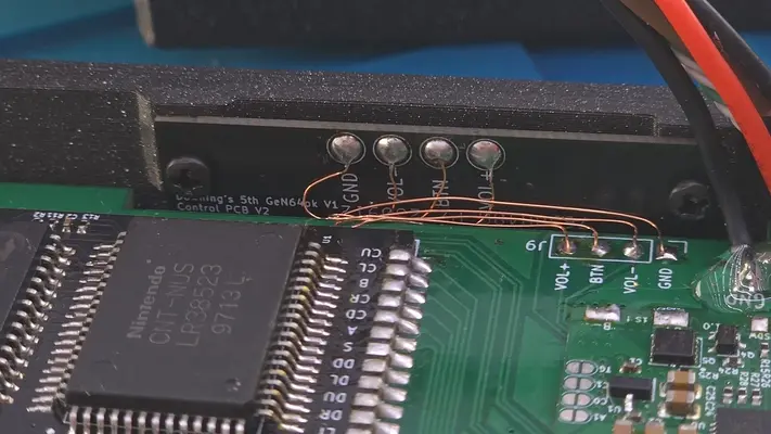Wiring The Power and Volume Buttons
