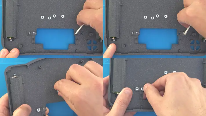 Mounting The Square Nuts to Back Face Plate
