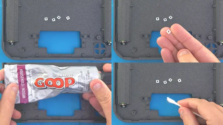 Mounting The Square Nuts to Back Face Plate