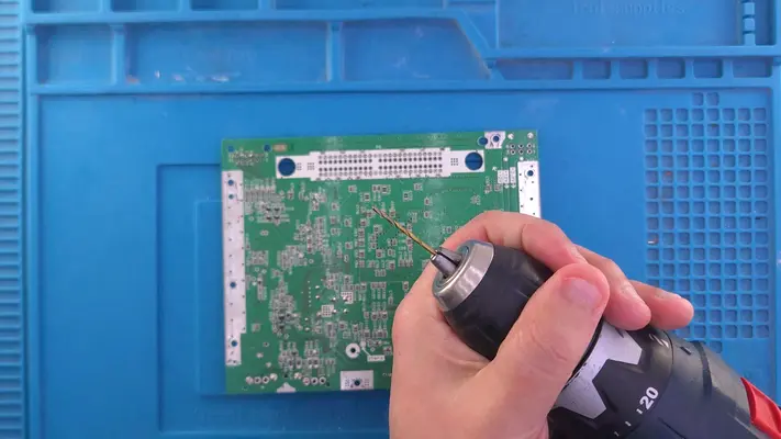 PART II -  DRILLING & TRIMMING THE N64 MOBO