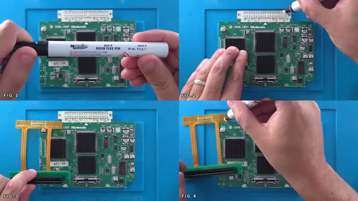 Soldering The Cart Slot to The Trimmed N64